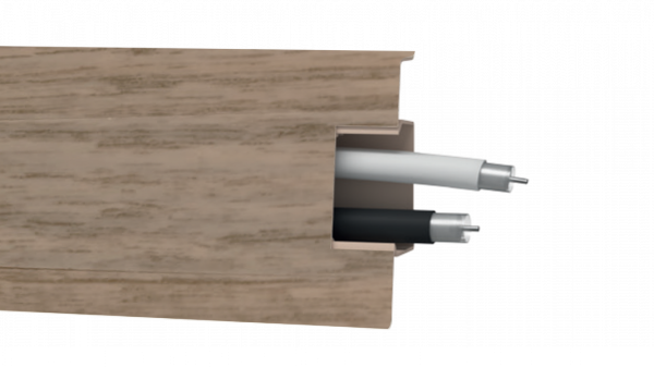 Плинтус ПВХ Arbiton - MACK 60 мм ДУБ ПАСАДЕНА 138 60х20х2500